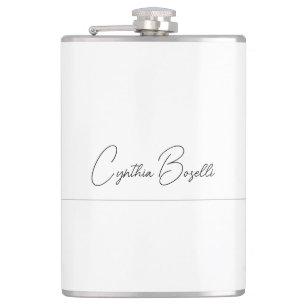 Flasques Modèle de calligraphie moderne minimaliste de tend