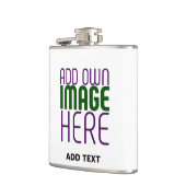 FLASQUES MODÈLE DE TEXTE D'IMAGE BLANCHE SIMPLE MODERNE (Gauche)