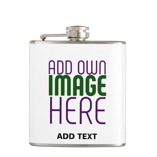 FLASQUES MODÈLE DE TEXTE D'IMAGE BLANCHE SIMPLE MODERNE (Devant)