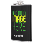 FLASQUES MODÈLE DE TEXTE D'IMAGE NOIRE SIMPLE ET MODERNE (Gauche)