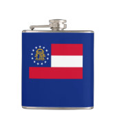 Flasques Modèle du drapeau de l'État de Géorgie (Devant)