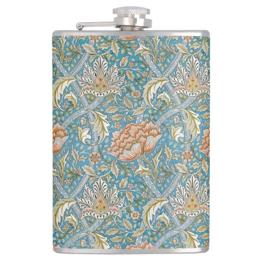 Flasques Modèle floral bleu Windrush de William Morris (Devant)