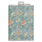 Flasques Modèle floral bleu Windrush de William Morris (Dos)