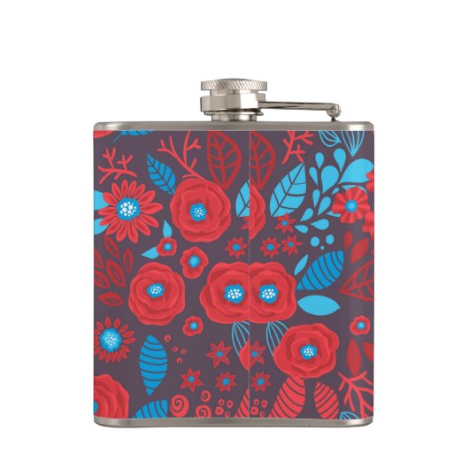 Flasques Modèle floral de Doodle (Dos)