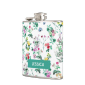 Flasques Modèle floral de ressort clair personnalisé (Gauche)