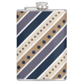 Flasques Modèle motif rayé Fiole enveloppée de vinyle (Devant)