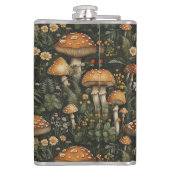 Flasques Modèle sans couture de jardin de champignons vinta (Dos)