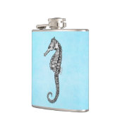Flasques Modèle vintage d'hippocampe d'océan d'hippocampe (Gauche)