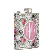 Flasques Modelez avec le monogramme des posters de animaux (Droite)