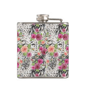 Flasques Modelez avec le monogramme des posters de animaux (Dos)