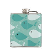 Flasques modelez avec les poissons 2 (Dos)