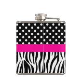 Flasques Modern Bold Pattern Fifty & Fabulous 50th Birthday (Dos)