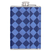 Flasques Modern Checkered Geometric Design With Name (Dos)