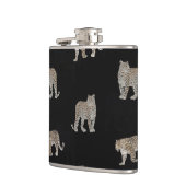 Flasques Modern Jungle Leopard Animals Black Pattern (Gauche)