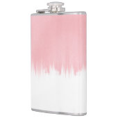 Flasques Modern Pink Brush strokes white Design (Gauche)