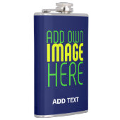 FLASQUES MODERNE ÉDITABLE CUTE MARINE BLEU IMAGE MODÈLE TEX (Droite)