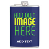 FLASQUES MODERNE ÉDITABLE CUTE MARINE BLEU IMAGE MODÈLE TEX (Devant)