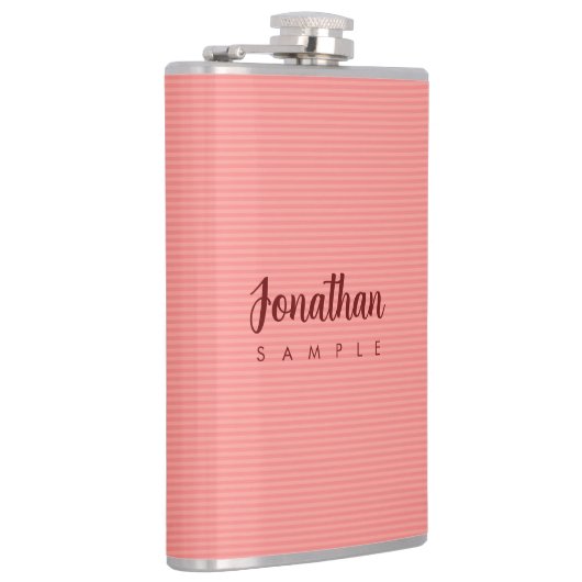 Flasques Moderne Élégant Simple Modèle Nom de calligraphie (Droite)