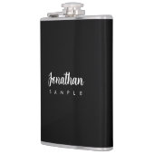 Flasques Moderne Élégant Simple Typographie Modèle Nom (Gauche)