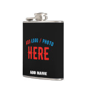 FLASQUES MODERNE ET MODERNE PERSONNALISABLE NOIR VÉRIFIÉ (Gauche)