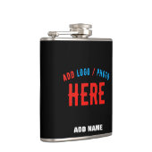 FLASQUES MODERNE ET MODERNE PERSONNALISABLE NOIR VÉRIFIÉ (Droite)