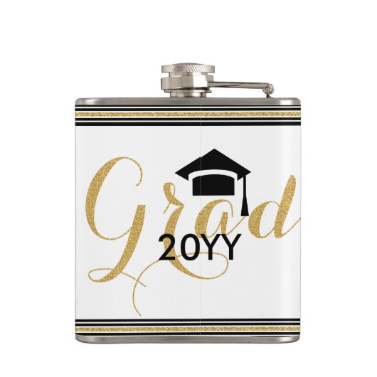 Flasques Moderne Grad 2016 Parties scintillant d'or Design  (Dos)