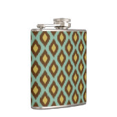 Flasques Moderne jaune bleu d'ikat tribal moderne (Droite)