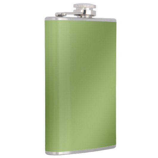 Flasques Moderne mignon Solide dégradé vert motif d'onde (Droite)