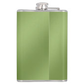 Flasques Moderne mignon Solide dégradé vert motif d'onde (Dos)