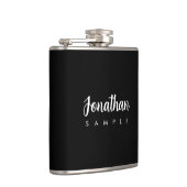 Flasques Moderne minimaliste Modèle Calligraphie Nom Meille (Droite)