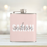 Moderne Pastel Rose Beauté Personnalisée Vous Nom