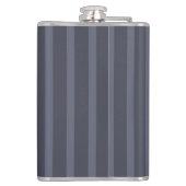 Flasques Moderne rayé gris bleu (Dos)