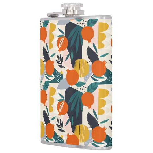 Flasques Moderne tendance Preppy Chic Apricot et Feuille (Gauche)