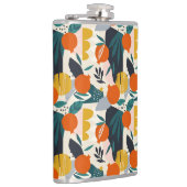 Flasques Moderne tendance Preppy Chic Apricot et Feuille (Droite)