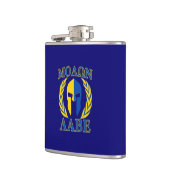 Flasques Molon Labe Casque spartiate Laurels Bleu (Gauche)