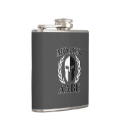 Flasques Molon Labe Spartan Casque Laurels Noir (Droite)