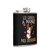 Flasques Mon chien a mangé mes devoirs - Citation pour appr (Droite)