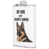 Flasques Mon chien est mon humain préféré (Gauche)