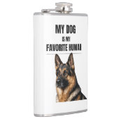 Flasques Mon chien est mon humain préféré (Droite)