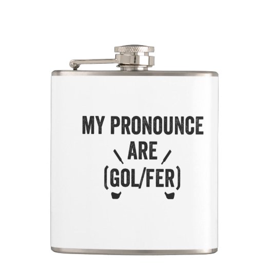 Flasques Mon Prononce Sont Golfer Funny Golfing Genre Cadea (Devant)