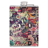 Flasques Monde coloré de stickers (Dos)