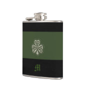 Flasques Monogram Elegant tendance shamrock irlandais chanc (Gauche)