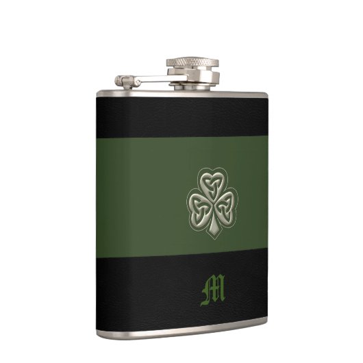 Flasques Monogram Elegant tendance shamrock irlandais chanc (Droite)