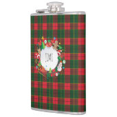 Flasques Monogram Winter Holiday Noël Ecosse Motif (Gauche)