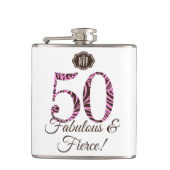Flasques Monogramme 50e anniversaire Fabuleux & Fierce (Devant)