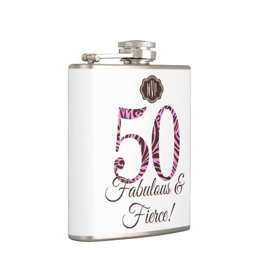 Flasques Monogramme 50e anniversaire Fabuleux & Fierce (Droite)