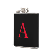 Flasques Monogramme A en noir (Gauche)