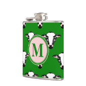 Flasques Monogramme à visage de vache mignonne (Gauche)