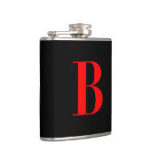 Flasques Monogramme B en noir (Droite)