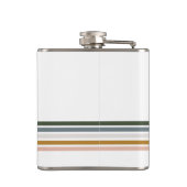 Flasques Monogramme Bandes Rétro Chic (Dos)